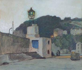 The Harbour Light, Brixham by 
																	James Edward Duggins