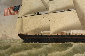 Ship Charles Cooper of New York, Capt. R. Coffin. Passing Flushing by 
																			Carolus Weyts