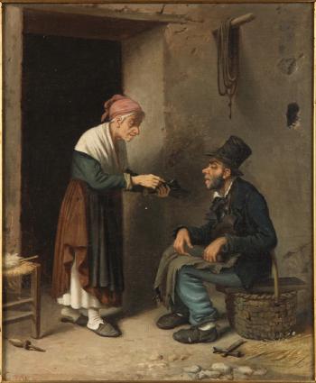 The Cobbler's Customer by 
																			Vincenzo Vaccaro