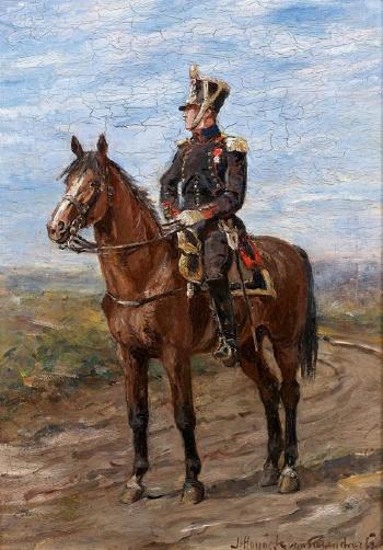Hussard à cheval by 
																	Jan Hoynck van Papendrecht