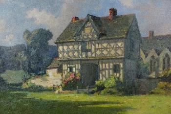 Stokesay Castle Gatehouse, near Craven Arms, Shropshire by 
																	Augustus William Enness