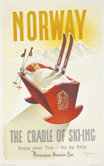 Norway, the cradle of ski-ing by 
																	Knut Yran