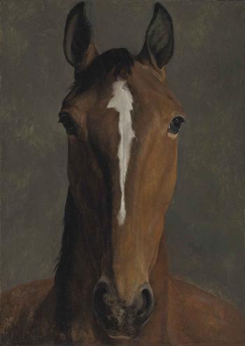 Head of a bay horse by 
																	Jacques Laurent Agasse