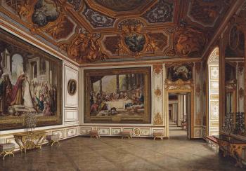 The interior of a palace by 
																	J Jaunbersin