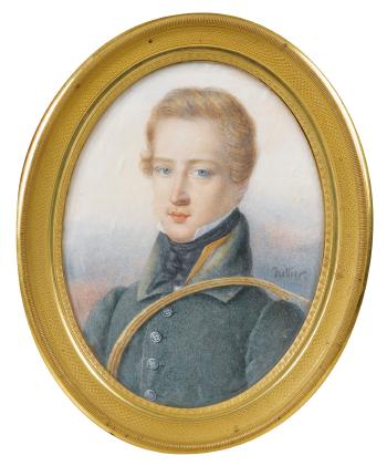 Portrait de Napoléon Berthier, 2nd Prince et 1er Duc de Wagram (1810-1887) by 
																	Jean Francois Hollier