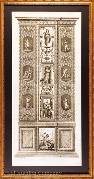 An Architectural Panel of Raphael's Vatican Loggia by 
																	Ludovicus Teseo Taurinensis