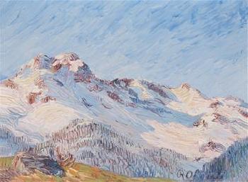 High mountains by 
																			Rodolfo Olgiati