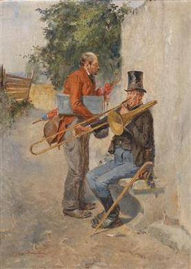 Die Musikanten (The musicians) by 
																	Josef Danilowatz