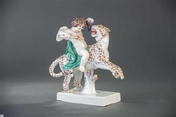 Dionysosknabe mit Leopard by 
																	Ernst Julius Haehnel