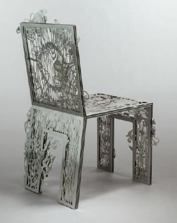 Chair of textures by 
																			Frank Tjepkema