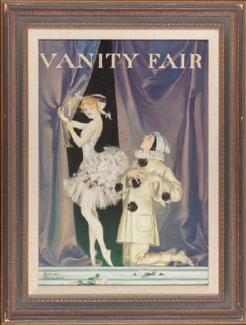 Pierrot and Columbine, Vanity Fair magazine cover, June 1915 by 
																			Frank Xavier Leyendecker