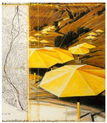 The Umbrellas (Project for Japan and USA) by 
																			 Jeanne-Claude