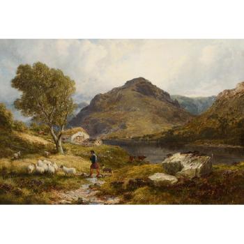 A croft on Loch Eck by 
																	Edward Hargitt