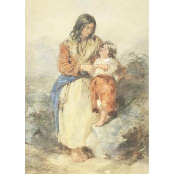 The Irish Mother by 
																	Alfred Downing Fripp