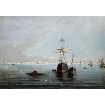 Ships on the Bosphorus by 
																	 Inoel