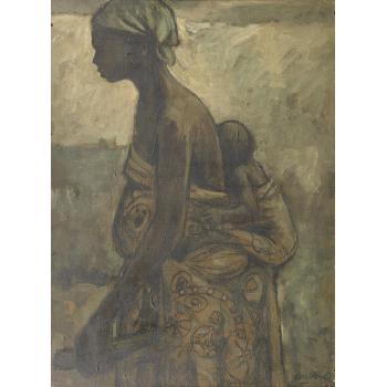 Mother and child by 
																	Kolade Oshinowo