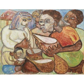 Taking Porridge by 
																	Francis Kahuri