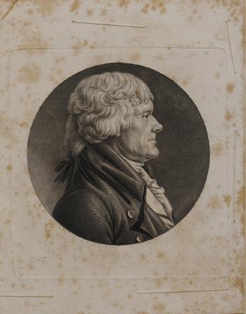 Thomas Jefferson (1743-1826) by 
																			Charles Fevret de St Memin