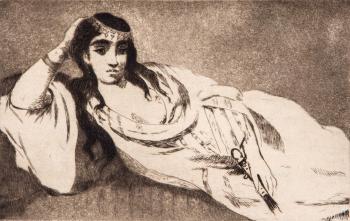 L'odalisque couchée by 
																	Edouard Manet