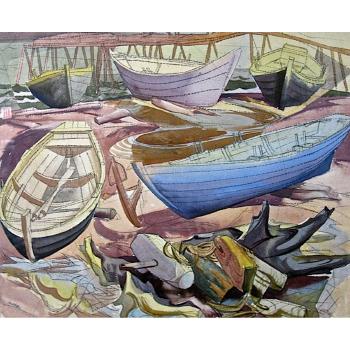 The Boat Yard by 
																			Donald Frederick Price Neddeau