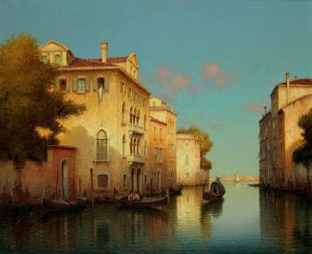 Venise, soleil levant by 
																	 Vallin