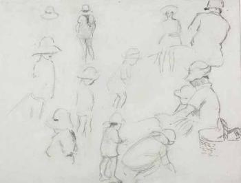 Figure studies by 
																	Harry Stratford Caldecott