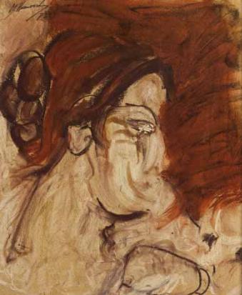 Woman in profile by 
																	Meyer Uranovsky