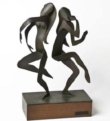 Two dancers by 
																	George Jaholkowski