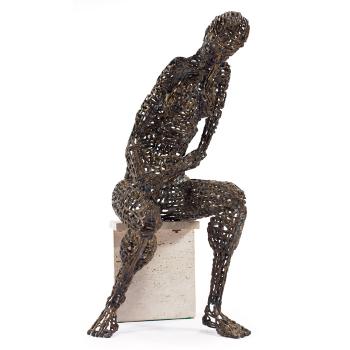 Seated woman by 
																	Frank Furch
