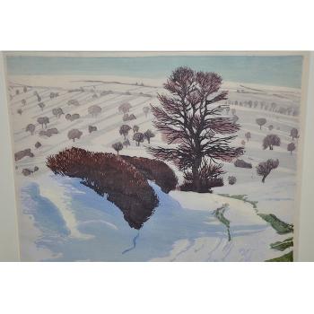 Weg im Schnee (Path in the Snow) by 
																			Paul Leschhorn