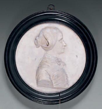 Portrait présumé de Madame Legrand de profil by 
																	Jean Jacques Marie Carl Vital Elshoecht