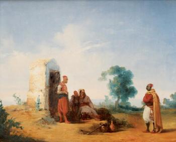 Algériens près du puits by 
																	Ferdinand Wachsmuth