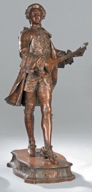 Guitariste du XVIIIe siècle by 
																	Andre Louis Adolphe Laoust