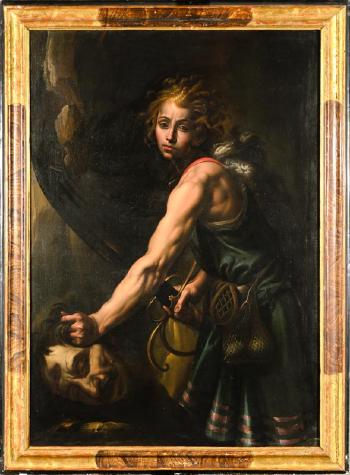 David e Golia by 
																	Antonio d'Enrico Tanzio da Varallo