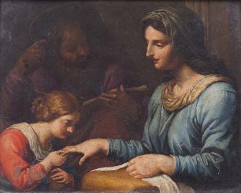 San Gioacchino, Sant'Anna e la Madonna by 
																	Giovanni Battista Galestruzzi