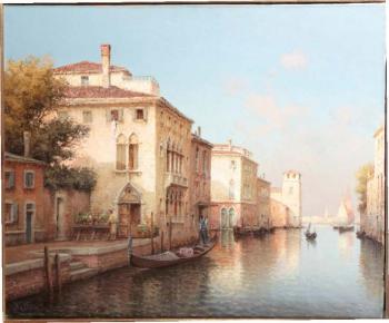Canal à Venise by 
																	 Vallin