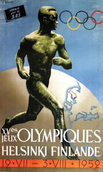 XV es Jeux Olympiques Helsinki Finlande 1952 by 
																	Ilmari Sysimetsa