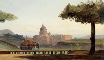Vue de Saint Pierre de Rome by 
																	Giovanni Camuccini
