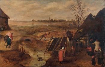L'Automne : paysage de rivière en Flandres by 
																	Cornelis van Dalem