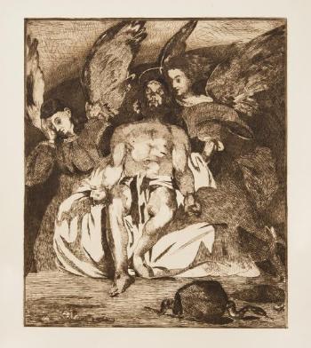 Le Christ aux anges by 
																	Edouard Manet