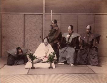 Judicial Hara-Kiri (Seppuku), acteurs de théâtre by 
																	Adolfo Farsari