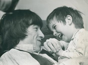 Bill Wyman and his son Stephen by 
																	Bent Rej