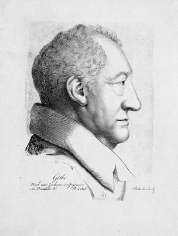 Bildnis Johann Wolfgang von Goethe im Profil by 
																	Ferdinand Jagemann