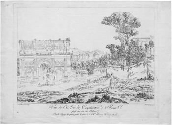 	Vue de l'Arc de Constantin à Rome by 
																	Johann Heinrich Troll