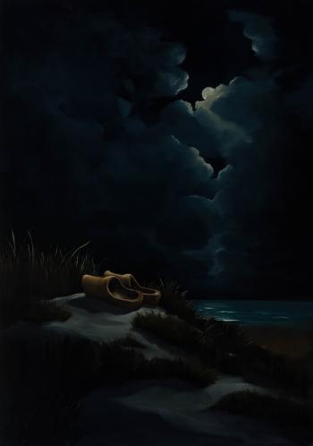 Two clogs by moonlight by 
																	Siert Simon Dallinga