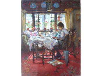 A summer breakfast by 
																	Annie Rose Laing