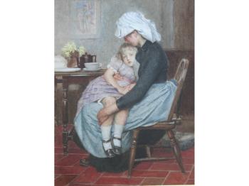Comfort and care by 
																	William Frederick Yeames