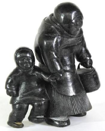 Mother and Child by 
																			 Elijassiapik