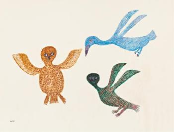 Untitled (Three Birds) by 
																	Tukiki Atamik