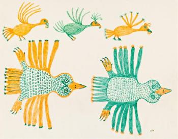 Untitled (Five Birds) by 
																	Tukiki Atamik